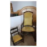 2 Vintage Rocking Chairs-Adult & Child