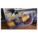 Penguins Bud Ice Metal Sign 46x31"