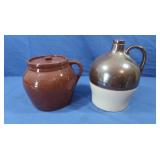 2 Vintage Jugs(lid cracked)