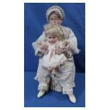 Grandma & Child Porcelain Doll