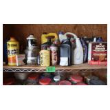 Shelf Contents-Brake Fluid, RainX, Wood Bleach,Car