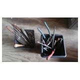 Various Sz Files, Chisels, Pipe Wrenches, Wrenches