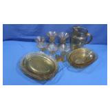 Vintage Federal Glass Madrid Yellow Depression