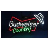 Budweiser Country Neon Light  *Works*