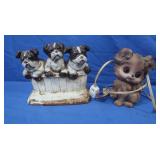 Antique Dog Light, Iron Dog Door Stop