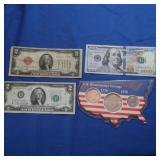 1928 G  $2 Red Seal Bill, Bicentennial Coinage