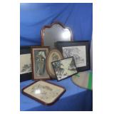 Vintage Mirror & Artwork