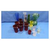 Vintage Glasses, Shot Glasses, Vases