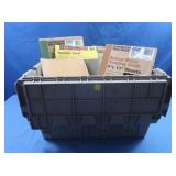 Lg Lot New Sandpaper in Storage Tote