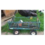 Metal Yard Car w/Planters