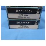 40 Federal 270 Win 130 gr Factory Blem