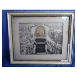 Antique Framed Memorial