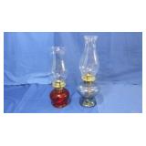 2 Vintage Oil Lamps