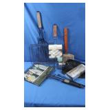 NIP Corn Grilling Basket, Triple Fish Basket,