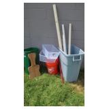 Garbage Cans, PVC Pipe 2" & 3"