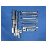 Variety of Craftsman Wrenches, 12 point Sockets &