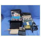 Assortment of Handbags, Clutches incl Vera Bradley