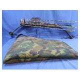 White Tail II Compound Bow, Soft Case, Quiver,