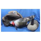 2 Turkey Decoys w/1 Goose Decoy