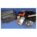 Craftsman Metal Toolbox, Drills, Hose Clamps,
