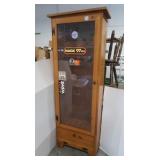 Wooden Gun Cabinet-7 Gun Capacity 22x12x67"