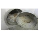 2 Galvanized Wash Tubs