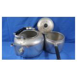 Large Vintage Aluminum Kettle & Wearever Aluminum