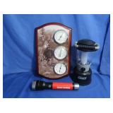 Coleman Battery Operated Lantern, Barometer,