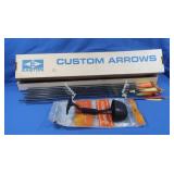 12 Combine Bow Arrows 34" No Tips w/1 Arrow Bow