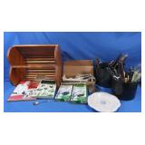 Variety of Kitchen Knives & Acces w/2