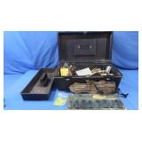 17" Fishing Box & variety Fishing Bait, other