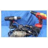 Skil 14.4 V Drill & Battery, 2 Craftsman 3/8