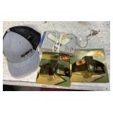 2 pr Cap Polarized CapClip Glasses w/new Ball Cap