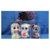 TY BeanieBaby in case-creeper,rainbow mac n