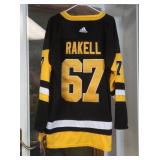 Rickard Rakell Autographed Penguin Jersey-Sz 54