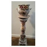 Brown 2 Piece Capodimonte-36.5"x12"W