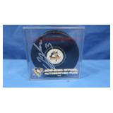 Jack Johnson Autographed Puck in Case