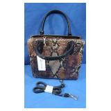 NWT Brahmin Black Snakeskin-small Carolina