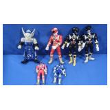 6 Vintage Power Ranger Action Figures