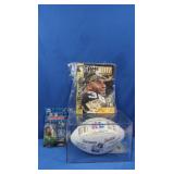 NIP Steelers Super Bowl XL Ball w/COA, Program,