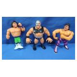 3) 4.5" Vintage Wrestling Figures