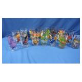 Vintage Cartoon Drinking Glasses