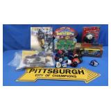 NIP Steelers Helmet, Steelers Matchbox Truck,