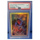 1994Marvel Masterpiece GoldHolofoil-Spiderman PSA9