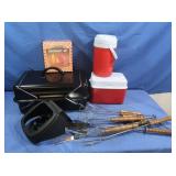 Sunbeam Camp Stove,BBQ Tools, Water Jug, Condiment
