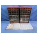 2 New Hardware Organizers, 2 Plastic Organizers