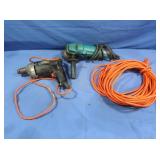 Craftsman 3/8" Drill,Makita 4" Disc Grinder(both