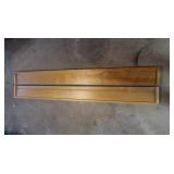 2 Wooden Shelves-60"Lx5.75"D