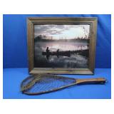 Fishing Net, Framed Artwork-23.5x19.5"