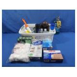 Hairdryer, Band-aids,Cotton Balls, Soap